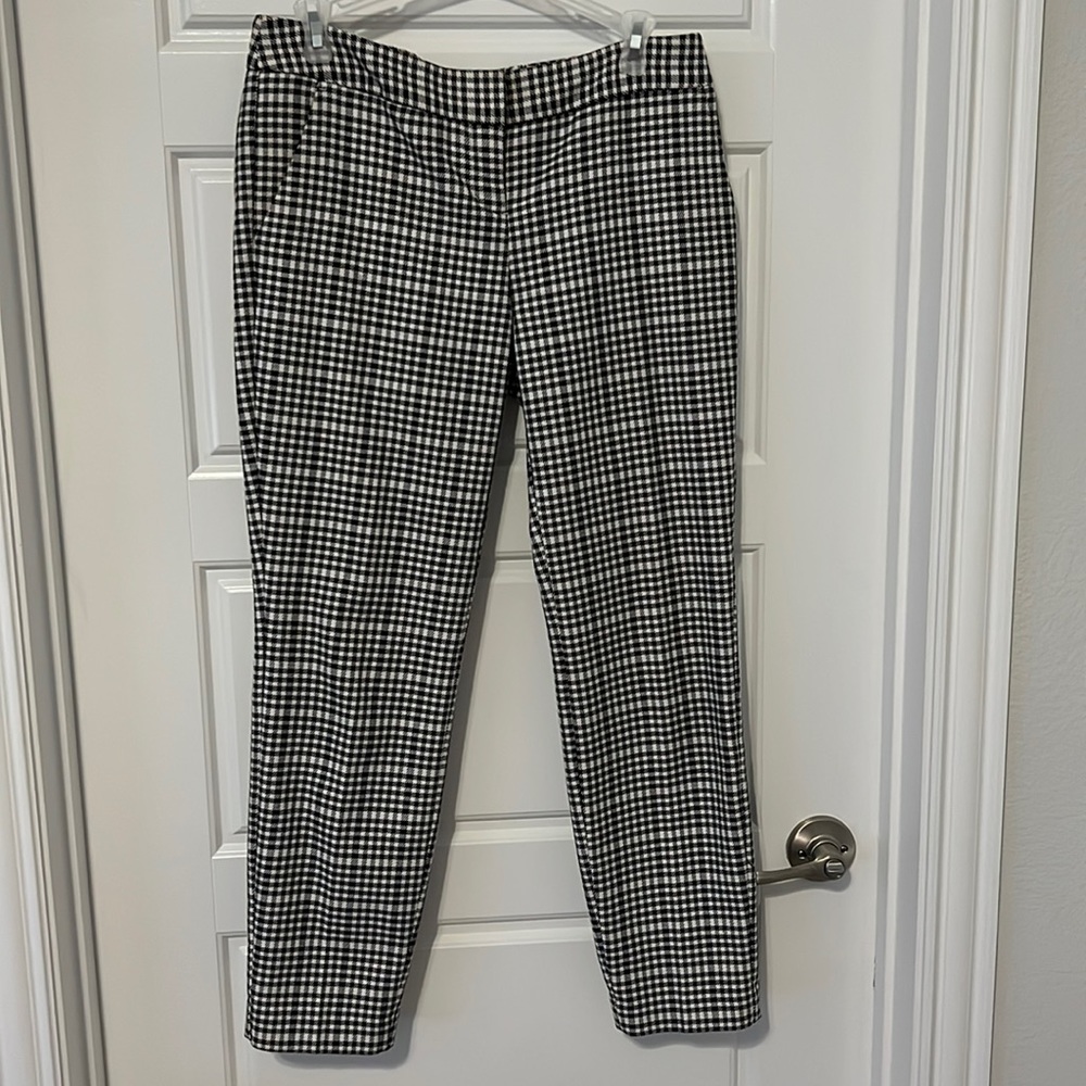 Express Columnist Houndstooth Print Ankle Pants